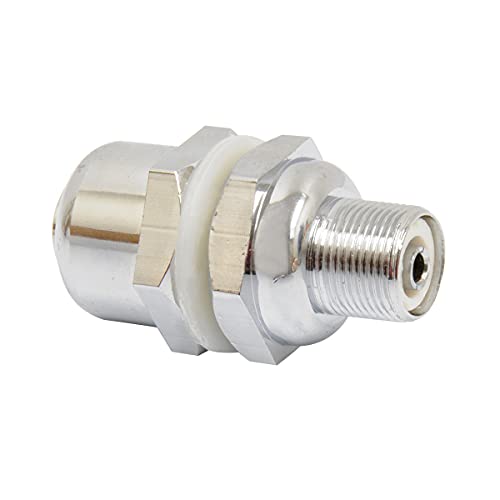 RoadPro RP-302MAX Extra Heavy Duty Chrome Platedl 3/8 x 24 Maxi Antenna Stud with SO-239 Connector - Image 3