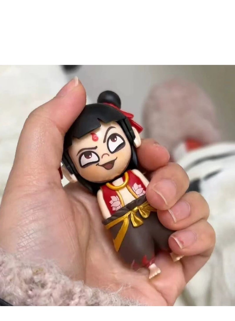 Y&D "Nezha Emoji Face-Changing Demon Child Stirring the Sea Face-Changing Toy Press Face-Changing Pendant Ornament "  - Image 4