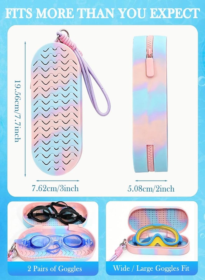 Dolreme Swim Goggle Case with Drain Holes, Breathable Silicone Holder for Kids & Adults, Clip-On Design Keeps Goggles Dry, Clean & Scratch-Free, Fits Multiple Pairs for Swim Team & Travel - Image 5