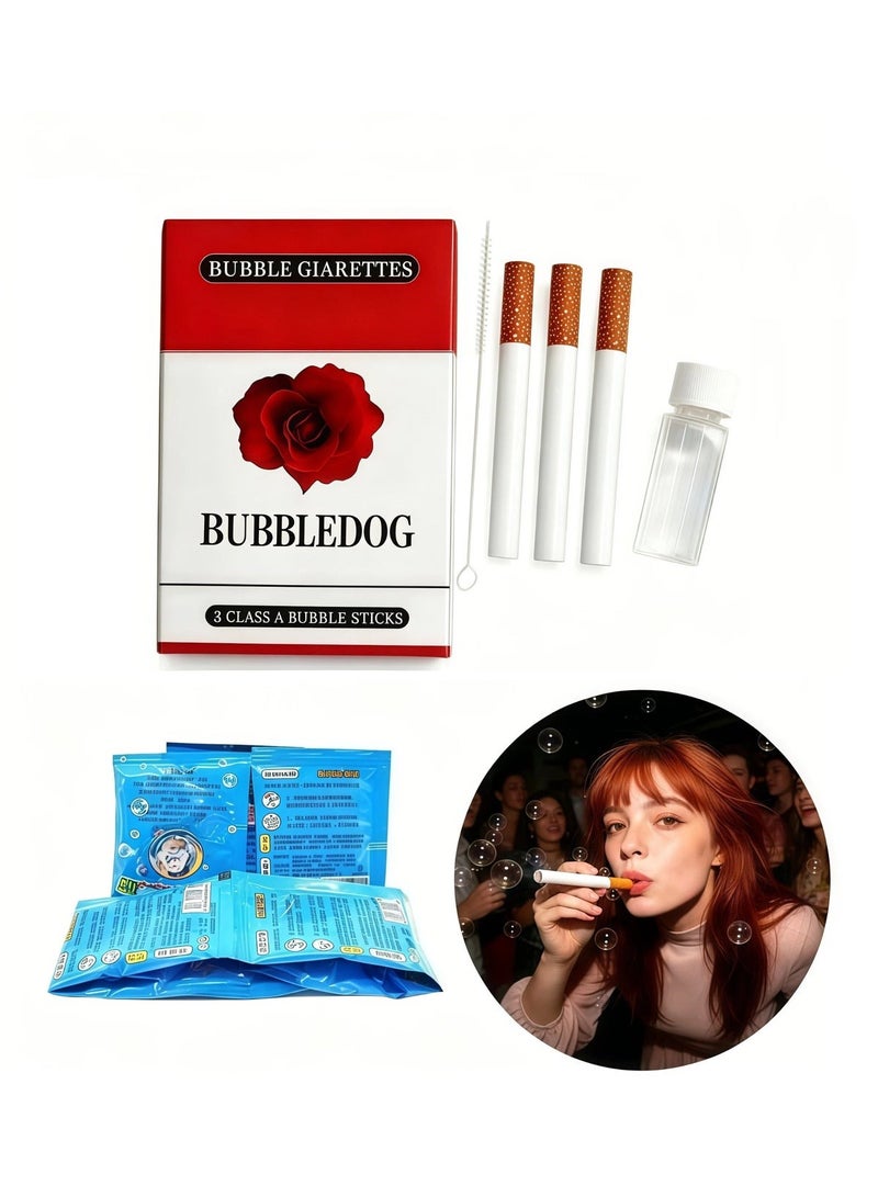 Bubble Cigarette Pack – Realistic Fake Cigarette Bubble Blower, Mini Cigarette Bubbles Maker for Stress Relief, Fun Party Gift for Adults - Image 1