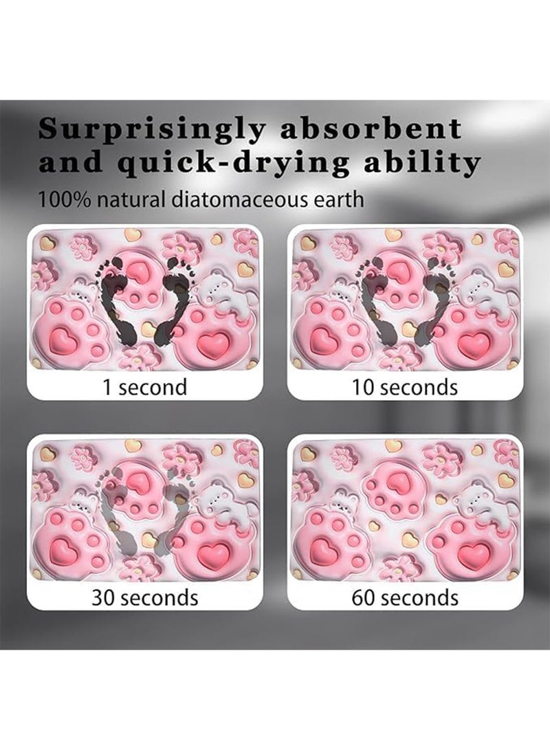 LIMOS Bathroom Rug Mat 3D Visual Non Slip Absorbent Bath Mat Easy to Clean Quick Drying Bathroom Kitchen or Doorway - Image 4