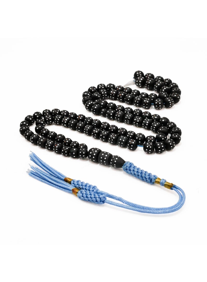 Tabrizi Date Pit Rosary Prayer Beads – 99 Beads, 6–6.5mm Round Tasbih, 29g - Image 3