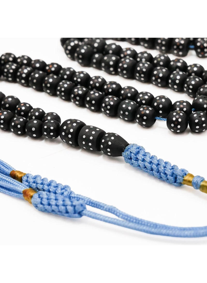Tabrizi Date Pit Rosary Prayer Beads – 99 Beads, 6–6.5mm Round Tasbih, 29g - Image 4