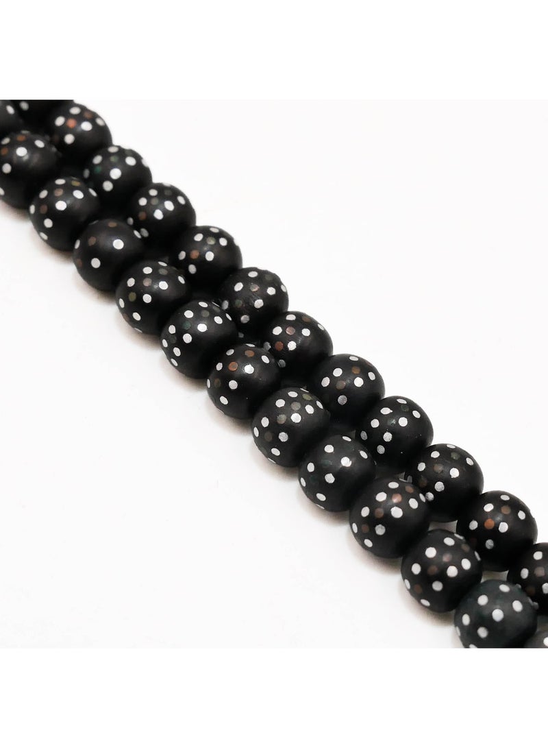 Tabrizi Date Pit Rosary Prayer Beads – 99 Beads, 6–6.5mm Round Tasbih, 29g - Image 2