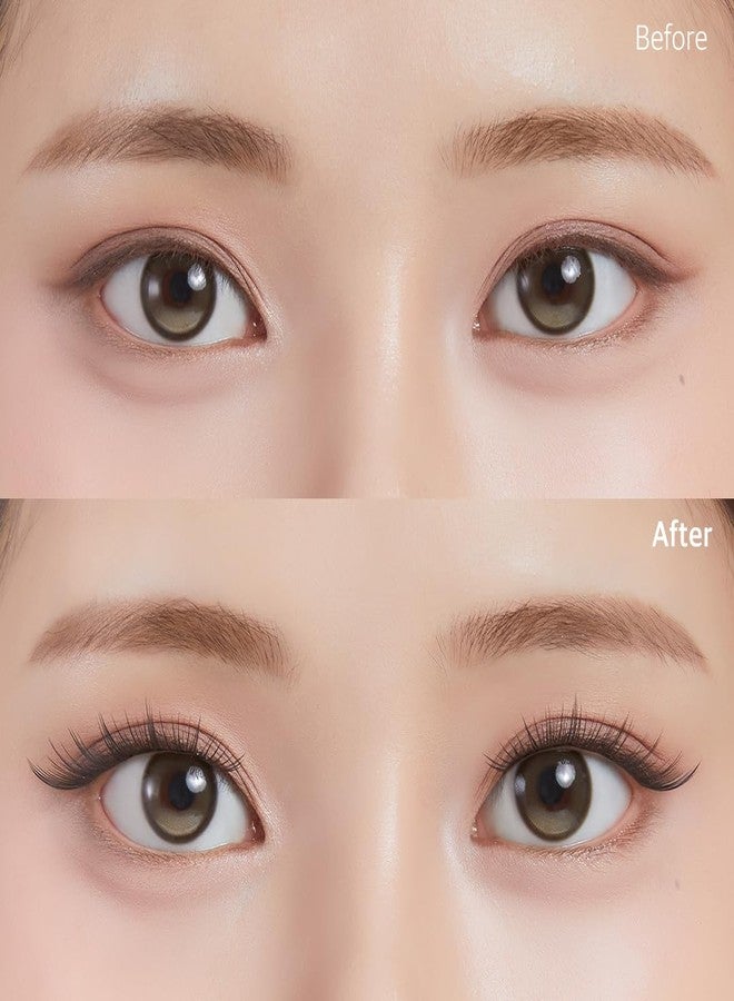 CORINGCO Toktok Hara Light Self Adhesive False Eyelashes, Natural Look, No Glue Needed, Assorted Set of 9/10/11mm, Reusable Lash Clusters Kbeauty (Cats) - Image 5
