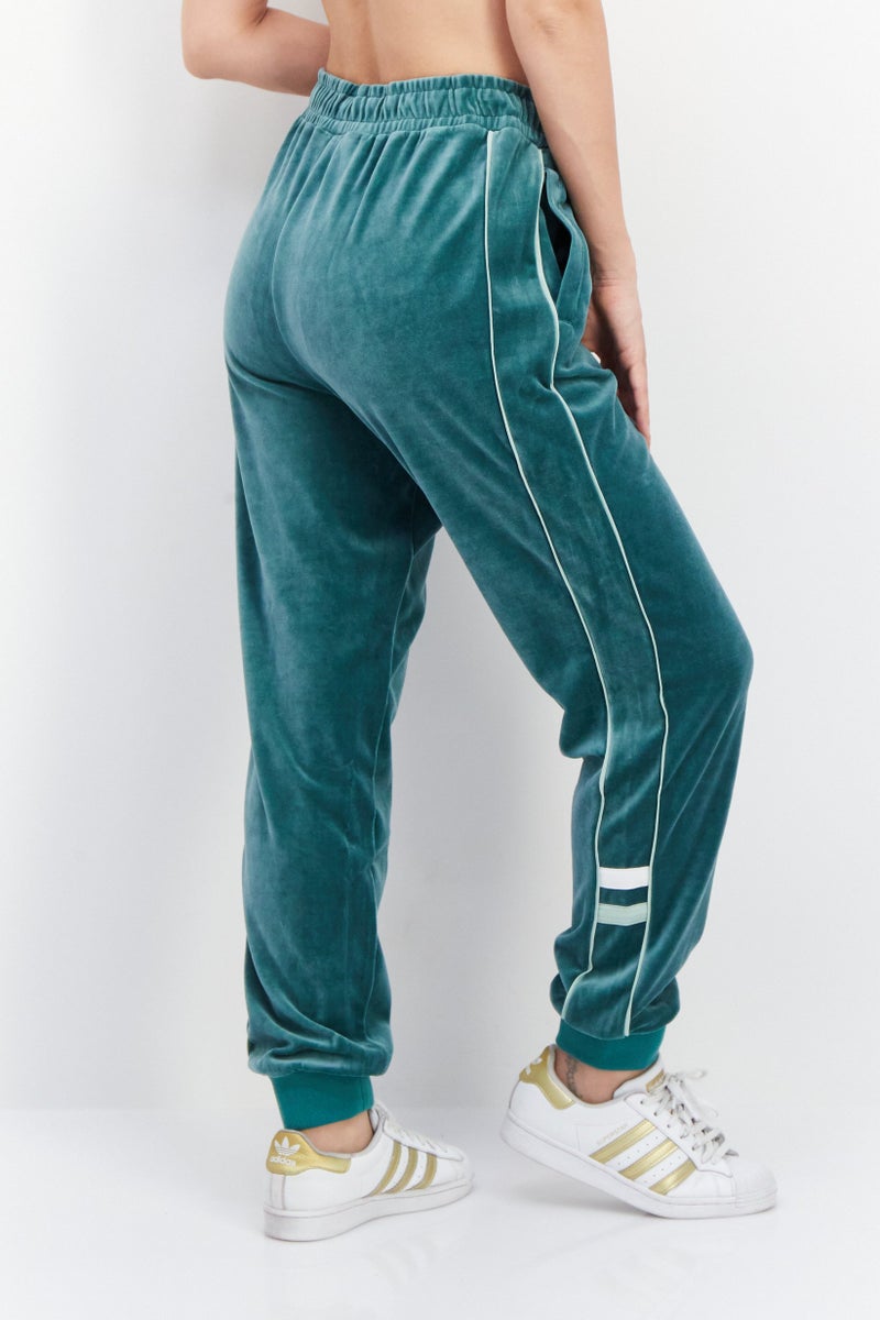 FILA سروال رياضي نسائي فيت بشعار العلامة التجارية، أخضر - Image 4