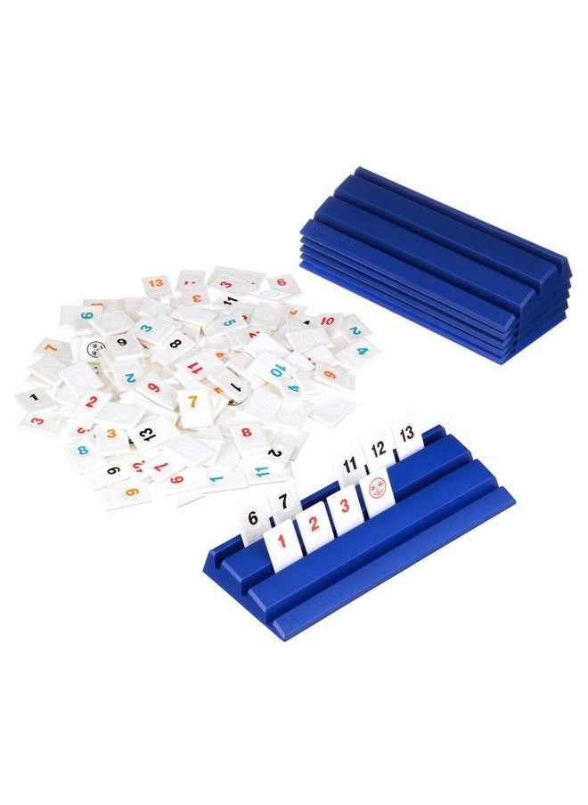 Pressman - Rummikub Six Player Edition The Classic Rummy Tile Game More Tiles And More Players For More Fun! By Pressman , Blue - Image 1