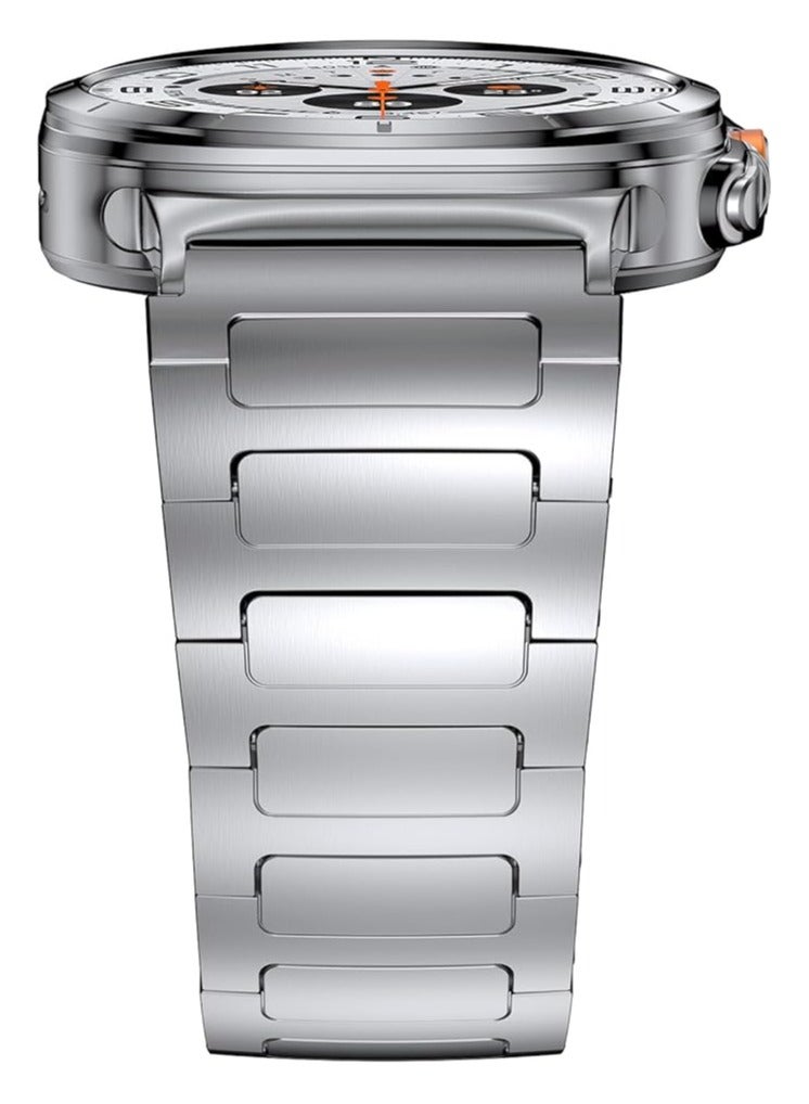 TIGER Stainless Steel Band Compatible with Galaxy Watch Ultra 47mm (2024) – No Gap Business Metal Replacement Strap for Samsung Galaxy Watch 7 Ultra 47mm – Premium Adjustable Wristband for Men – Durable & Stylish Silver  - Image 5