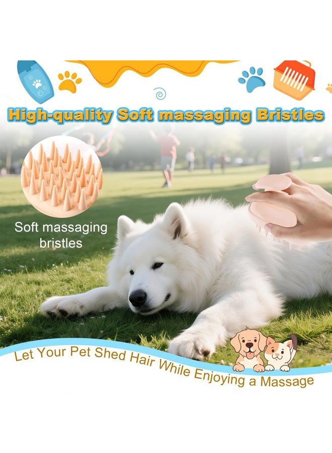 Peehss 2-in-1 Bath Brush for Pet Grooming & Massage - Pet Silicone Brush for Long & Short Haired Dogs and Cats, Dog Scrubber for Bath, Dog Brush for shedding, Use Wet as Bath Brush or Dry for Grooming - Image 5