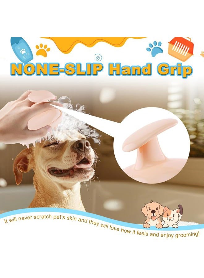 Peehss 2-in-1 Bath Brush for Pet Grooming & Massage - Pet Silicone Brush for Long & Short Haired Dogs and Cats, Dog Scrubber for Bath, Dog Brush for shedding, Use Wet as Bath Brush or Dry for Grooming - Image 3