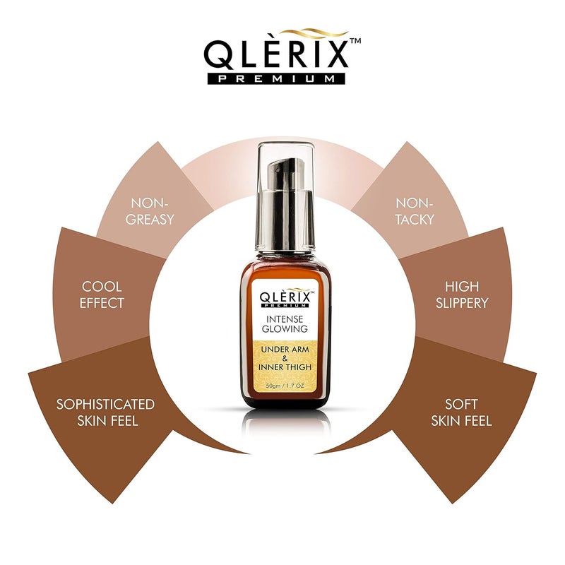 QLERIX Premium Intense whitening CREAM FOR UNDERARMS INNER THIGHS ELBOWS KNEE PITS  INTIMATE AREA WHITENING  Pearl Extract  Paraben Free50gm17 OZ - Image 2