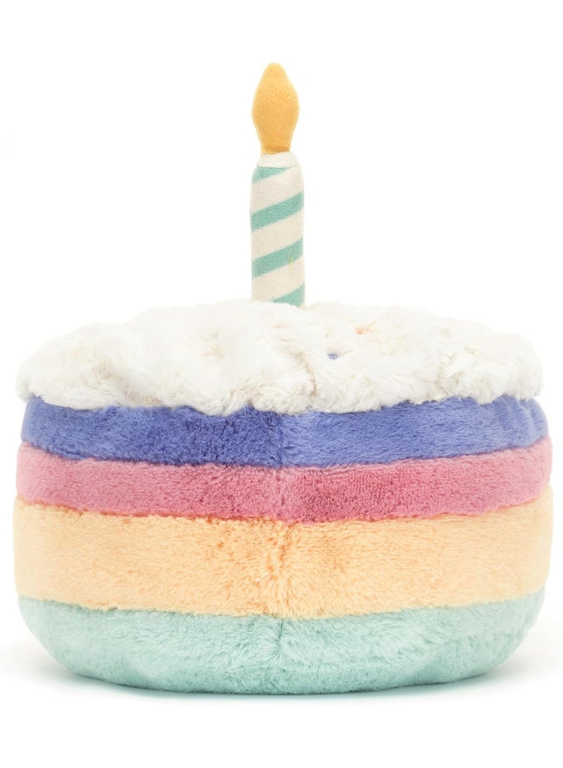 LBMT Birthday Cake Stuffed Toy, 14 inches - Dessert Plush Toy - Birthday Gift for Kids - Image 5
