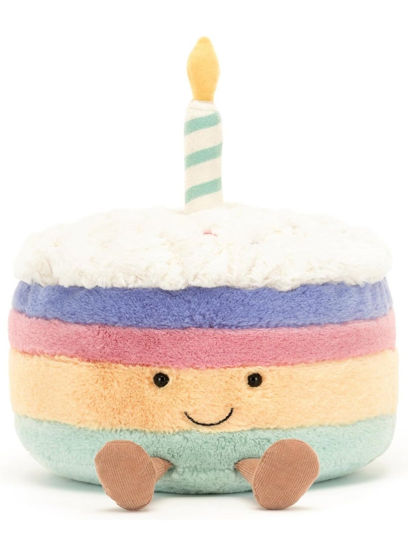 LBMT Birthday Cake Stuffed Toy, 14 inches - Dessert Plush Toy - Birthday Gift for Kids - Image 3