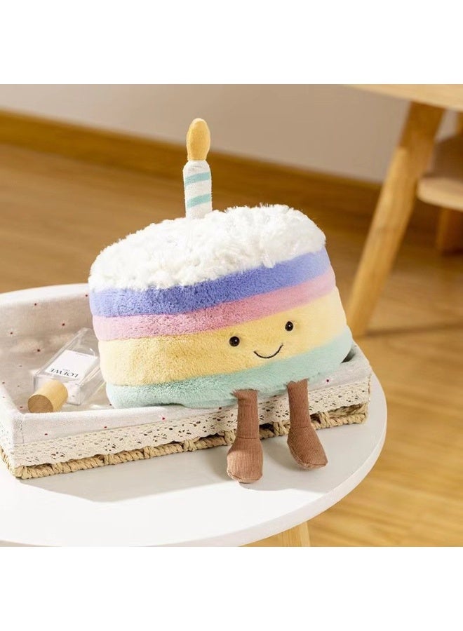LBMT Birthday Cake Stuffed Toy, 14 inches - Dessert Plush Toy - Birthday Gift for Kids - Image 2