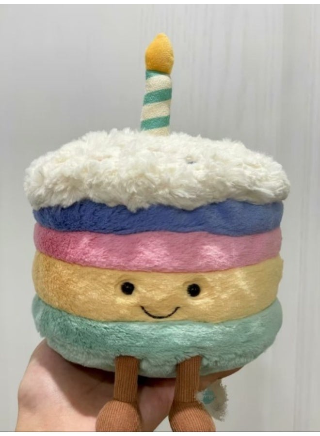 LBMT Birthday Cake Stuffed Toy, 14 inches - Dessert Plush Toy - Birthday Gift for Kids - Image 2