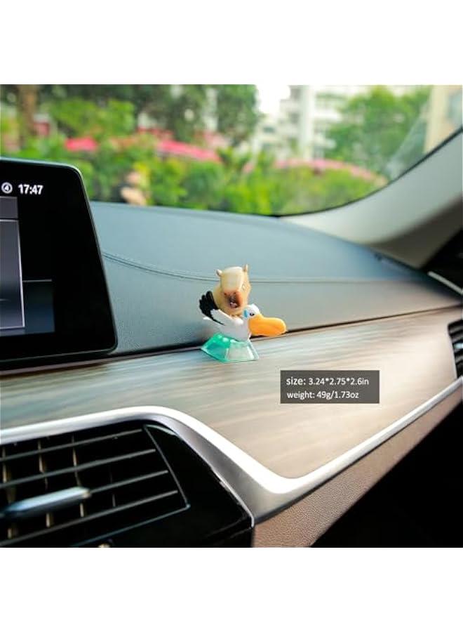 7 Pcs Capybara Car Dashboard Figurines 2-3 inches Decoration Cute Car Interior Ornaments - Image 3