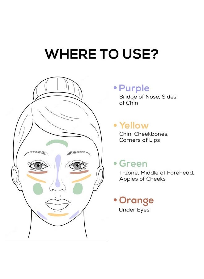 Addict Conceal & Correct Yellow 2.5Ml Medium To Full Coverage Highly Blendable Smooth Creaseless Matte Finish Lightweight Hydrating Long Stay Formula Infused With Vitamin E & Argan Oil