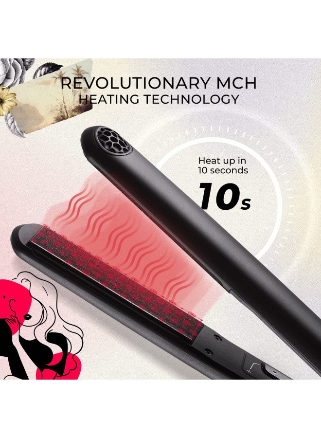 TYMO مكواة شعر TYMO SWAY مع تسخين سريع خلال 10 ثوانٍ، مكواة مسطحة احترافية بقطر 1 بوصة ومكواة تجعيد في واحدة مع 32 درجة حرارة قابلة للتعديل، إيقاف تشغيل تلقائي، جهد مزدوج - Image 2