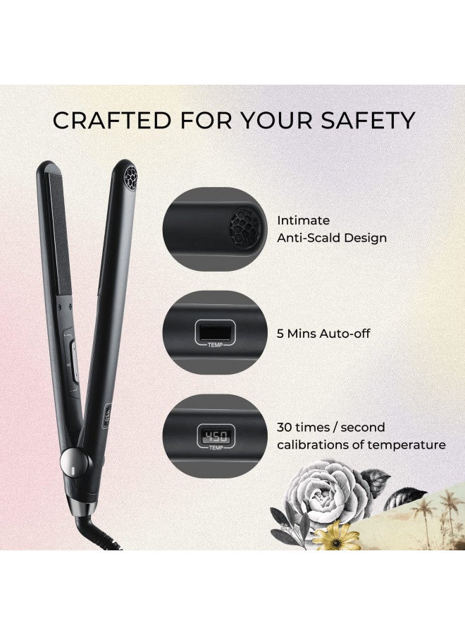 TYMO مكواة شعر TYMO SWAY مع تسخين سريع خلال 10 ثوانٍ، مكواة مسطحة احترافية بقطر 1 بوصة ومكواة تجعيد في واحدة مع 32 درجة حرارة قابلة للتعديل، إيقاف تشغيل تلقائي، جهد مزدوج - Image 4