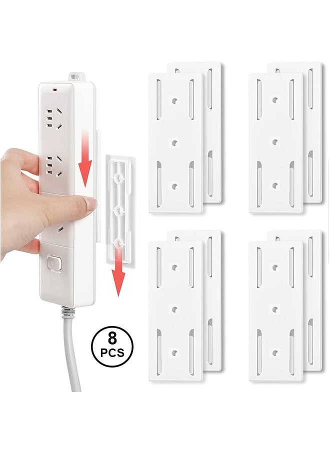 Generic 8Pcs Socket Holder, Adhesive Punch-Free Socket Holder, Power Strip Holder,Power Bar Holder  - Image 1