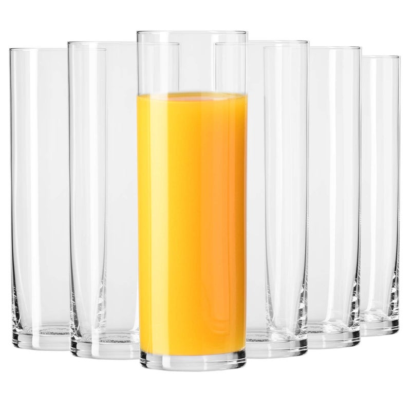 Krosno Tall Water Juice Drinking Highball Glasses Set of 6 pieces 68 oz Pure CollectionIdeal for Everyday Use Drinking Glasses Dishwasher Safe Made in Europe