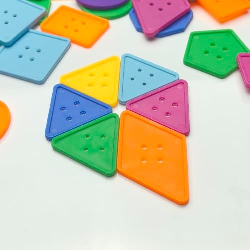 Chenkou Craft Mix 20pcs Bright Buttons - 1.25 Inch Kids Vivid Colors Large Nylon Assorted Shape Colorful Buttons for Arts, Crafts & DIY Projects - Image 3