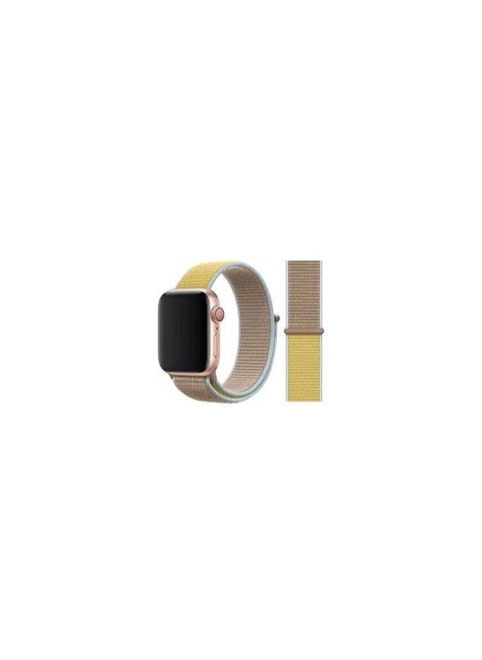 CATANES - Apple Watch 38mm 40mm 41mm Nylon Sport Loop Band Compatible with iWatch Series 7/SE/6/5/4/3/2/1 Camel - Image 1