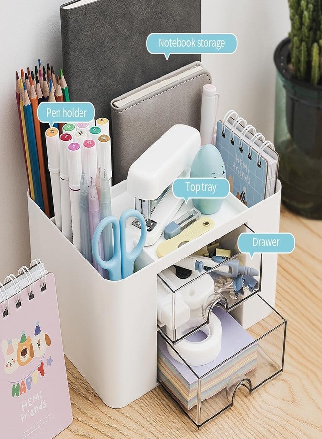 Zipsome Cosmetic Organizer Box Drawers Storage Plastic Stationary Boxes | Makeup Organiser with Drawers Vanity Storage Box, Versatile Plastic Countertop Cosmetics Display Case Holder 1PCS Multicolor - Image 3