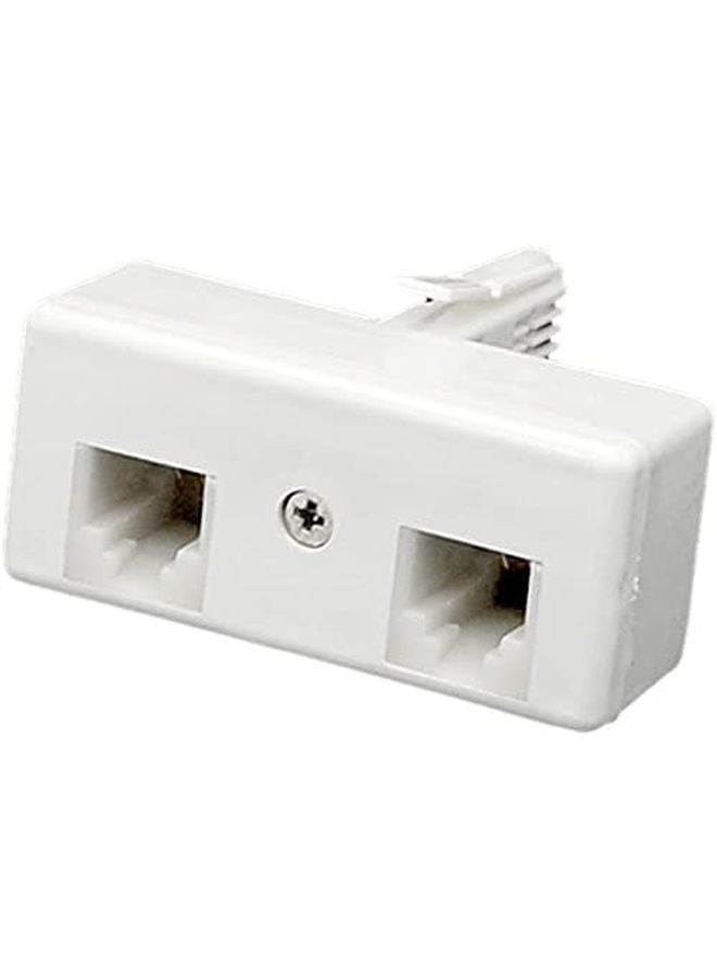 محول مقبس هاتف المملكة المتحدة BT إلى مقبس مزدوج RJ11 للهاتف الأرضي - Image 2