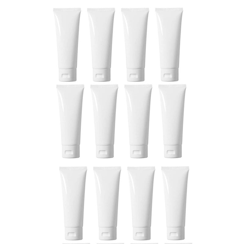 100ml white filled plastic hose   12PC - Image 1