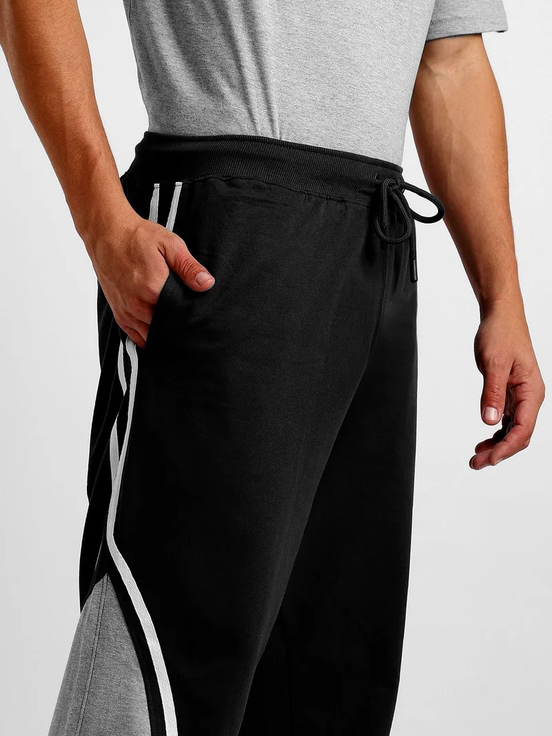 Nobero  Men's Black and Gray Joggers for Men  | Best Price UAE