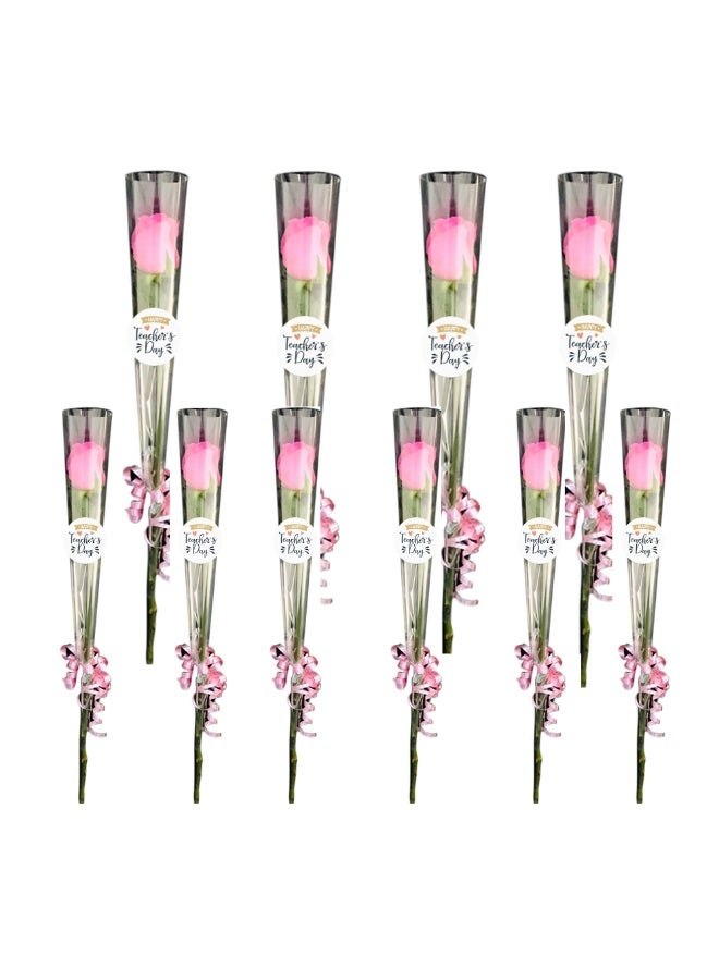 Carmel Flowers زهور يوم المعلم - 1 مجموعة مع 10 قطع