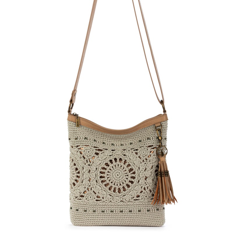 The Sak Lucia Crochet Crossbody Purse - Hand Crochet Women's Handbag for Everyday & Travel - Cross Body Bag With Zipper - Image 5
