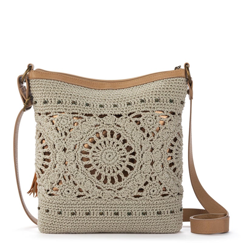 The Sak Lucia Crochet Crossbody Purse - Hand Crochet Women's Handbag for Everyday & Travel - Cross Body Bag With Zipper - Image 4