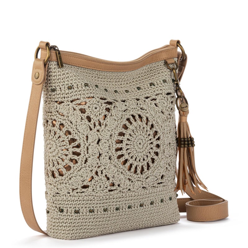 The Sak Lucia Crochet Crossbody Purse - Hand Crochet Women's Handbag for Everyday & Travel - Cross Body Bag With Zipper - Image 2
