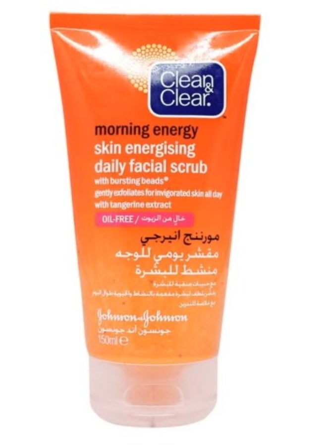 Clean & Clear Morning Energy Daily Facial Scrub 150ml - Image 1