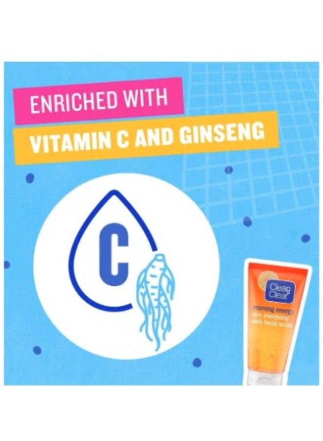 Clean & Clear Morning Energy Daily Facial Scrub 150ml - Image 3