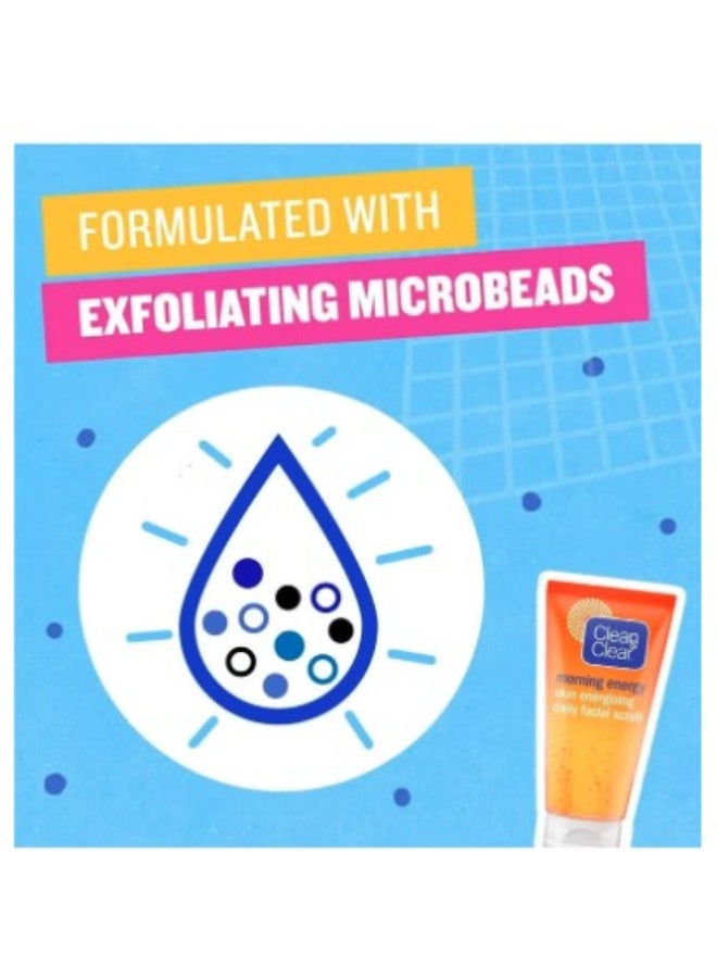 Clean & Clear Morning Energy Daily Facial Scrub 150ml - Image 4