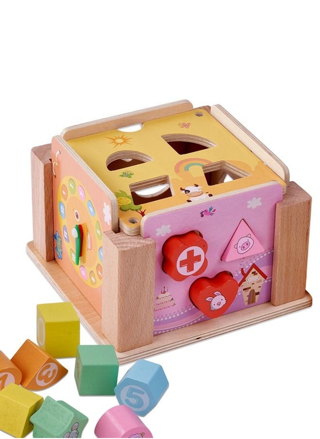 BAYBEE Wooden Intelligence Box Stacking Sorting Kids Toys Intellectual Challenge Brain Puzzle Game For Toddlers Early Educational Learning Block Games 36+ Months  - Image 1