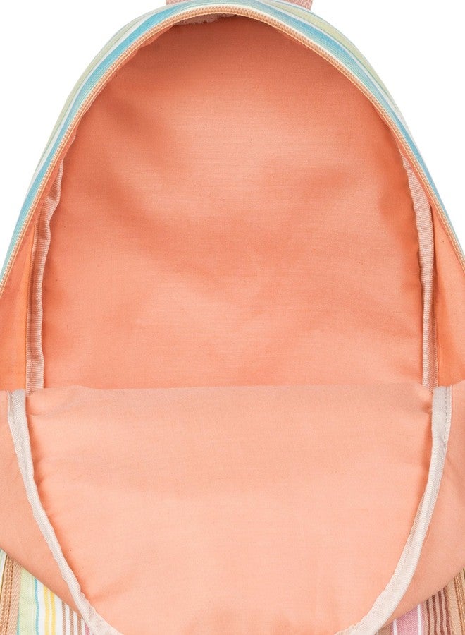 Roxy Women Always Core Backpack | Travel | Everyday Carry | Beach | Polyester | 8L Capacity - White Salty Stripe - Image 4