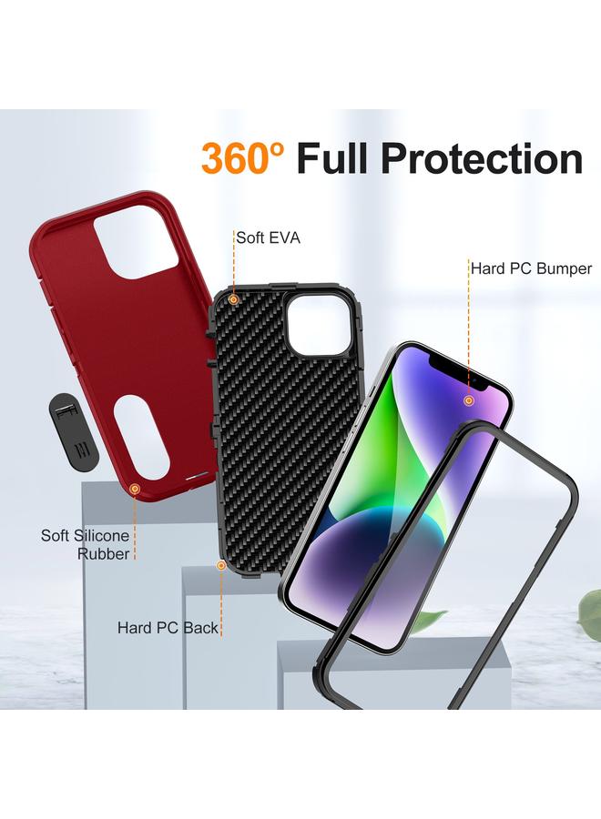 S-TOP Case For iPhone 13 Defender Gen2 Rugged PC + Silicone Phone Case with Holder - Image 4