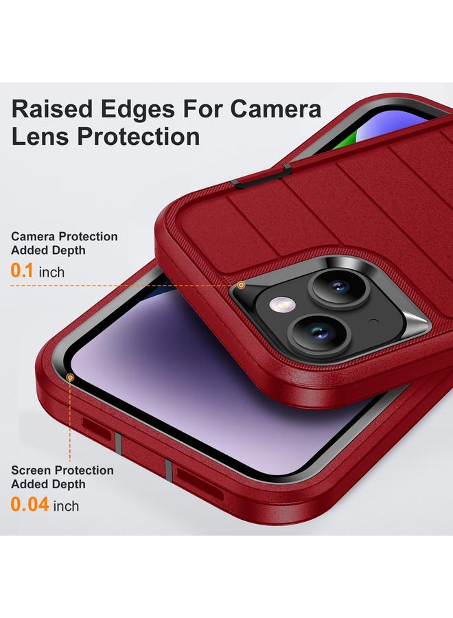 S-TOP Case For iPhone 13 Defender Gen2 Rugged PC + Silicone Phone Case with Holder - Image 5