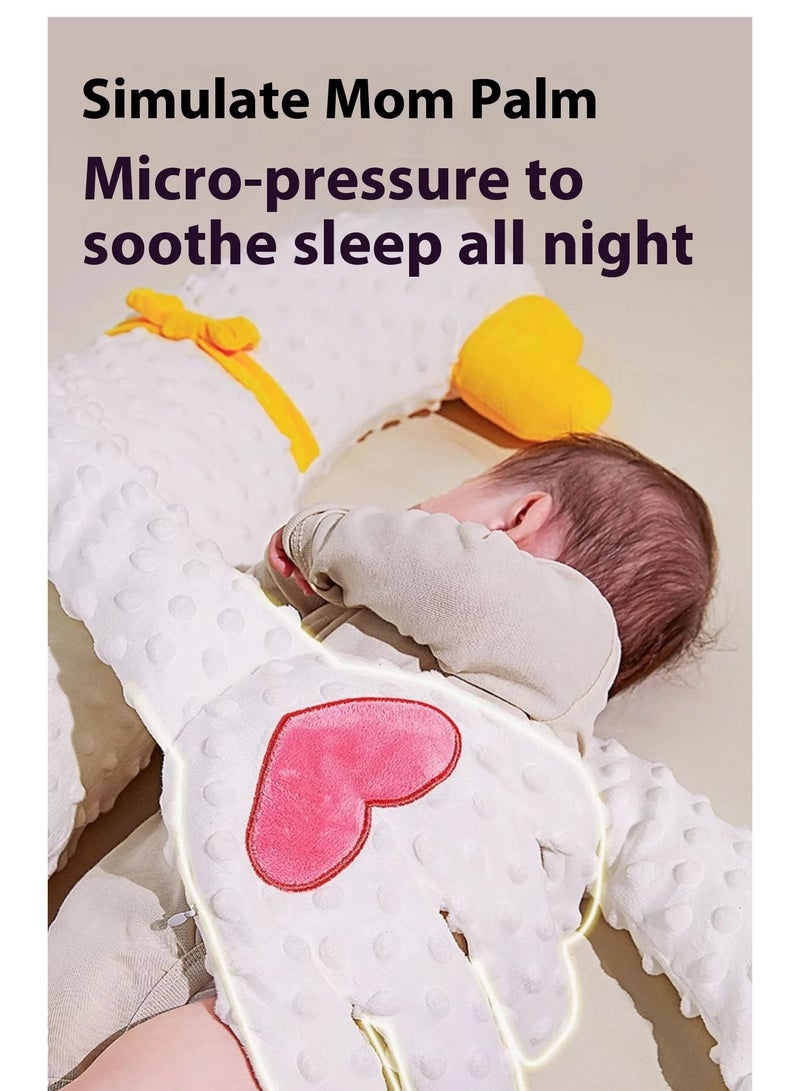 XiuWoo Upgrade Electric Baby Butt Patter, Baby Hand Patting Pillow, Soothing Baby Toy, Baby Startle Sleep Aid Companion, Patting Hand, Baby Soothing Palm, Baby Prevention Hand Glove for Baby Sleep - Image 2