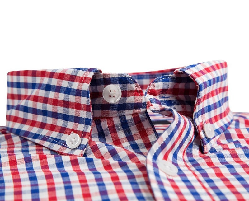 Double Pump Mens Button Down Shirts Cotton Long Sleeve Shirts Regular Fit (SL07A,L) - Image 2