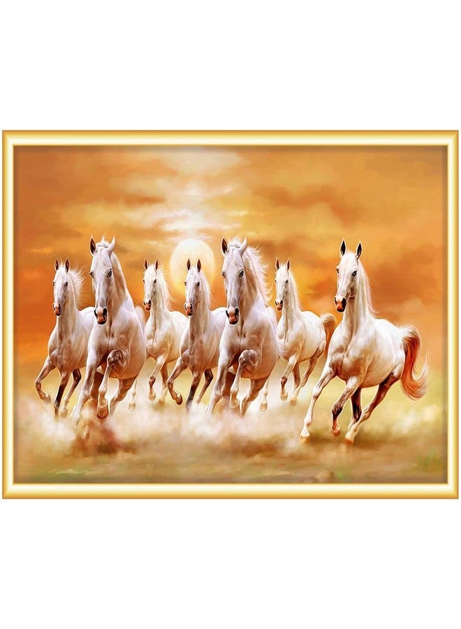 آرت واي ملصق Artway 7 Horses Vastu، ملصق فينيل مقاوم للماء بالكامل، متعدد الألوان (MultiColor_4) - Image 1