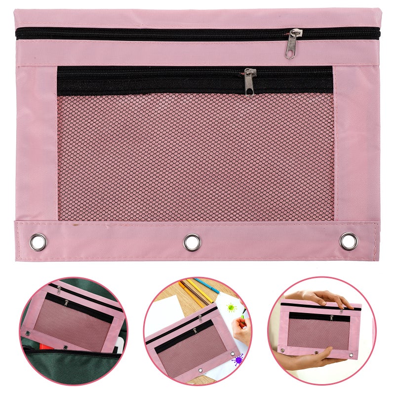 Binder Zipper Pouch Binder File Pouch Large Pen Pouch Binder Pencil Pouch - Image 1
