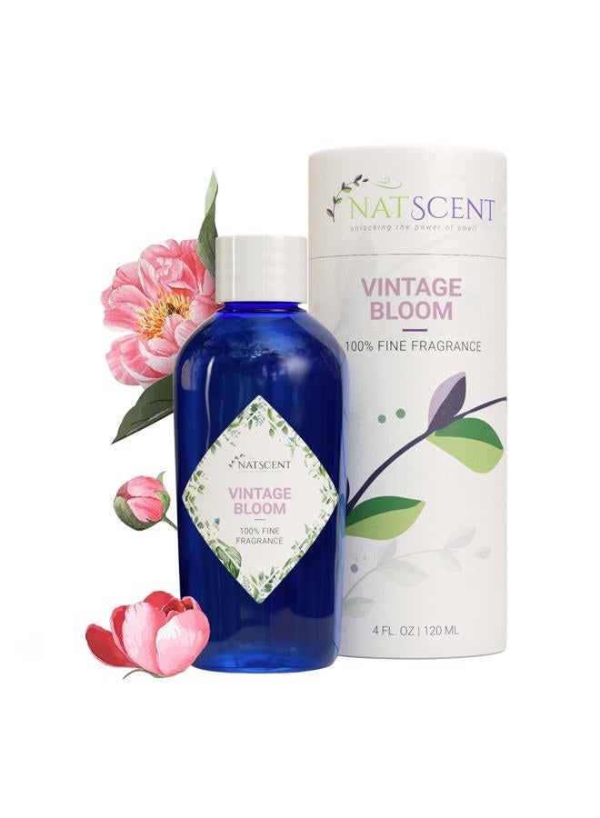 Natscent Vintage Bloom 4oz Essential Oil for Dynamo Diffusers - Nature-derived Floral Scent, IFRA Certified, Aromatherapy - Image 1
