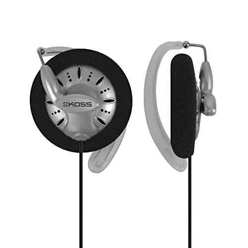 Koss KSC75 Portable On-Ear Clip Headphones, Retro Style, Ultra Lightweight, Silver and Black - Image 4