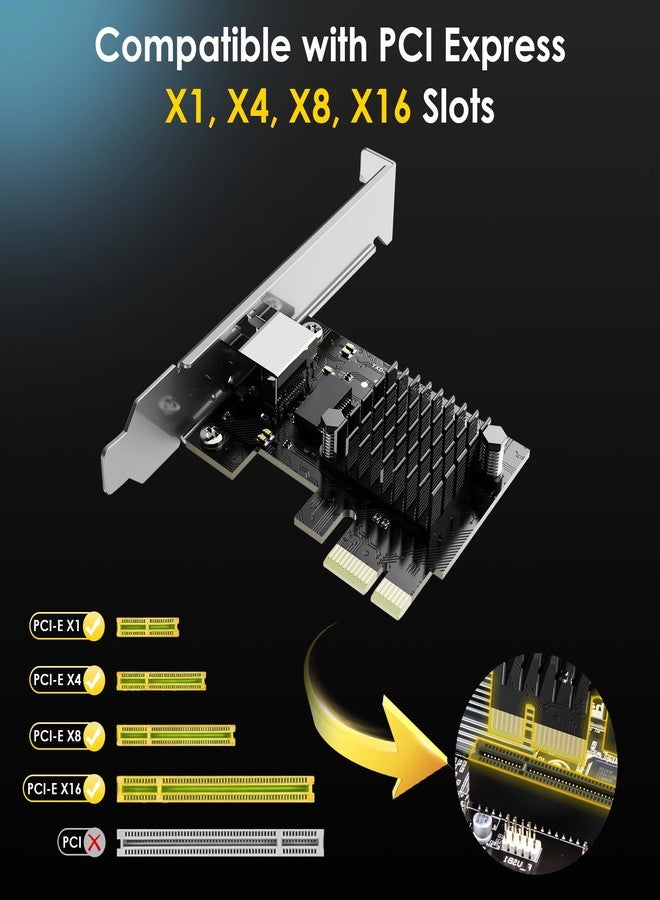 واف لينك بطاقة شبكة WAVLINK جيجابت إيثرنت PCIE، محول شبكة محلية RJ45 بسرعة 10/100/1000 ميجابت في الثانية لأجهزة الكمبيوتر المكتبية، يدعم نظامي التشغيل ويندوز 10/11 - Image 5