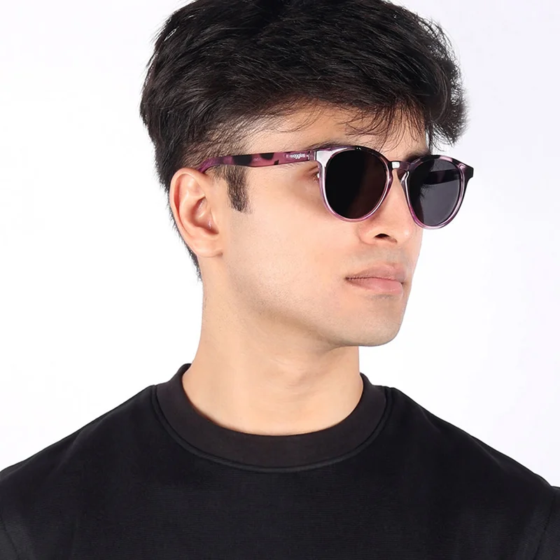 Woggles Radon Printed Polarized Round Sunglasses |Men & Women|100% UV Protection
